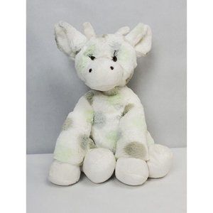 2011 Little Giraffe Inc Giraffe Plush Toy Stuffed Animal White Gray Blue